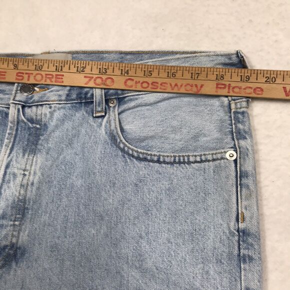 NWT EVERLANE Jean Women 32(38x28) Relaxed Straight Hi Rise Light Wash Organic - Picture 12 of 16